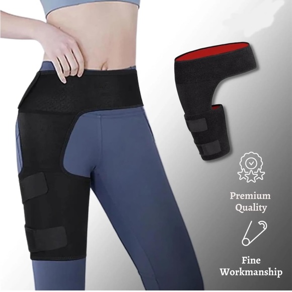hip wrap stabilizes hip, thigh, and joint, providing stability support unisex - Picture 3 of 11
